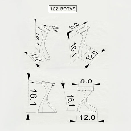 Bench Legs 122 Botas - 16H inch - Set of 2 pcs of FlowyLine Design Coffee Table Base for DIY furniture dining home decor epoxy woodworktable legs steel table bench legs coffee table farmhouse outdoor furniture metal coffee table woodwork industrial narrow wood bench bench for entryway x bench legs