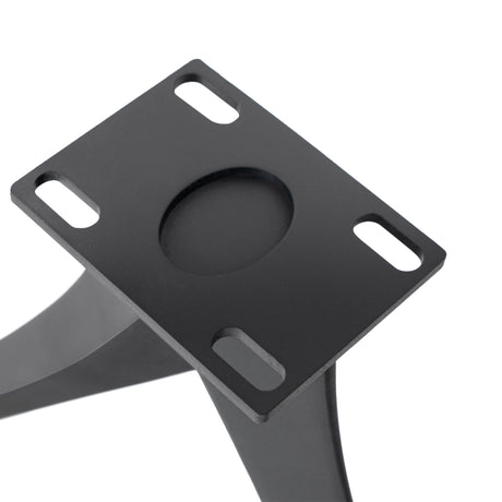 black metal table leg with caster