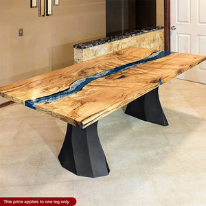 Metal Table Legs - 413 Ramo - 22W, 28H inch - Set of 1 pcs metal table legs round dining dining table furniture woodwork made in the usa gold table legs modern desk Steel farmhouse base granite table base glass industrial & rustic style heavy duty