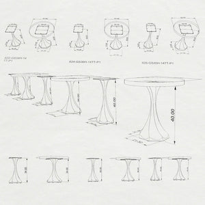 321 Lithe 28" Tulip Metal Furniture Design - Large