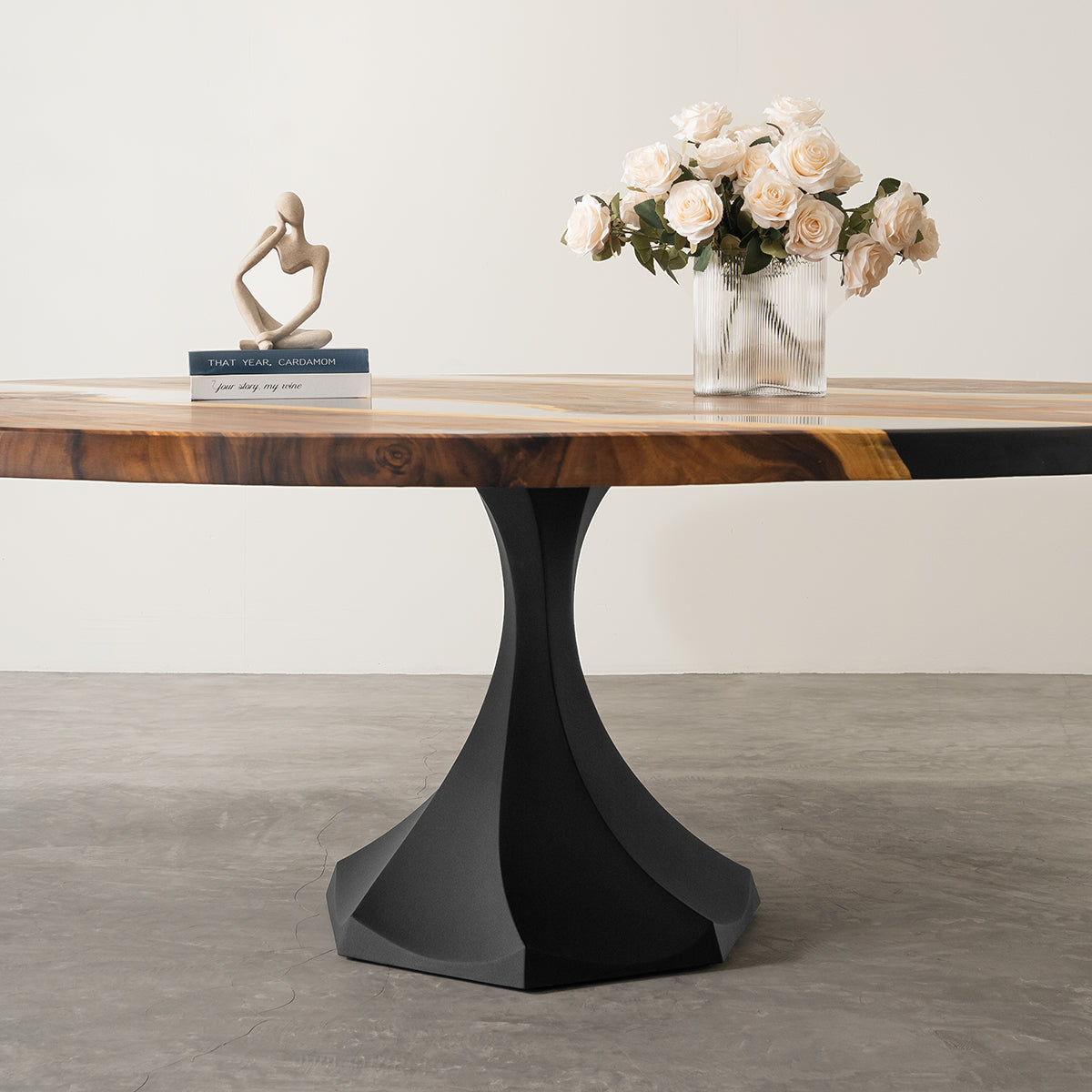 Table Base 321 Lithe 28H Metal Tulip Furniture Design; geometric table base; glass coffee table with metal base; glass dining table with chrome base; glass coffee table base;
