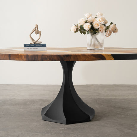 Table Base 321 Lithe 28H Metal Tulip Furniture Design; geometric table base; glass coffee table with metal base; glass dining table with chrome base; glass coffee table base;