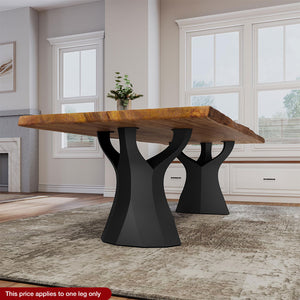 Metal Table Legs - 413 Ramo - 22W, 28H inch - Set of 1 pcs metal table legs round dining dining table furniture woodwork made in the usa gold table legs modern desk Steel farmhouse base granite table base glass industrial & rustic style heavy duty