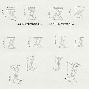 Furniture Legs 411 Draco 28H Metal DIY Dining Table Legs