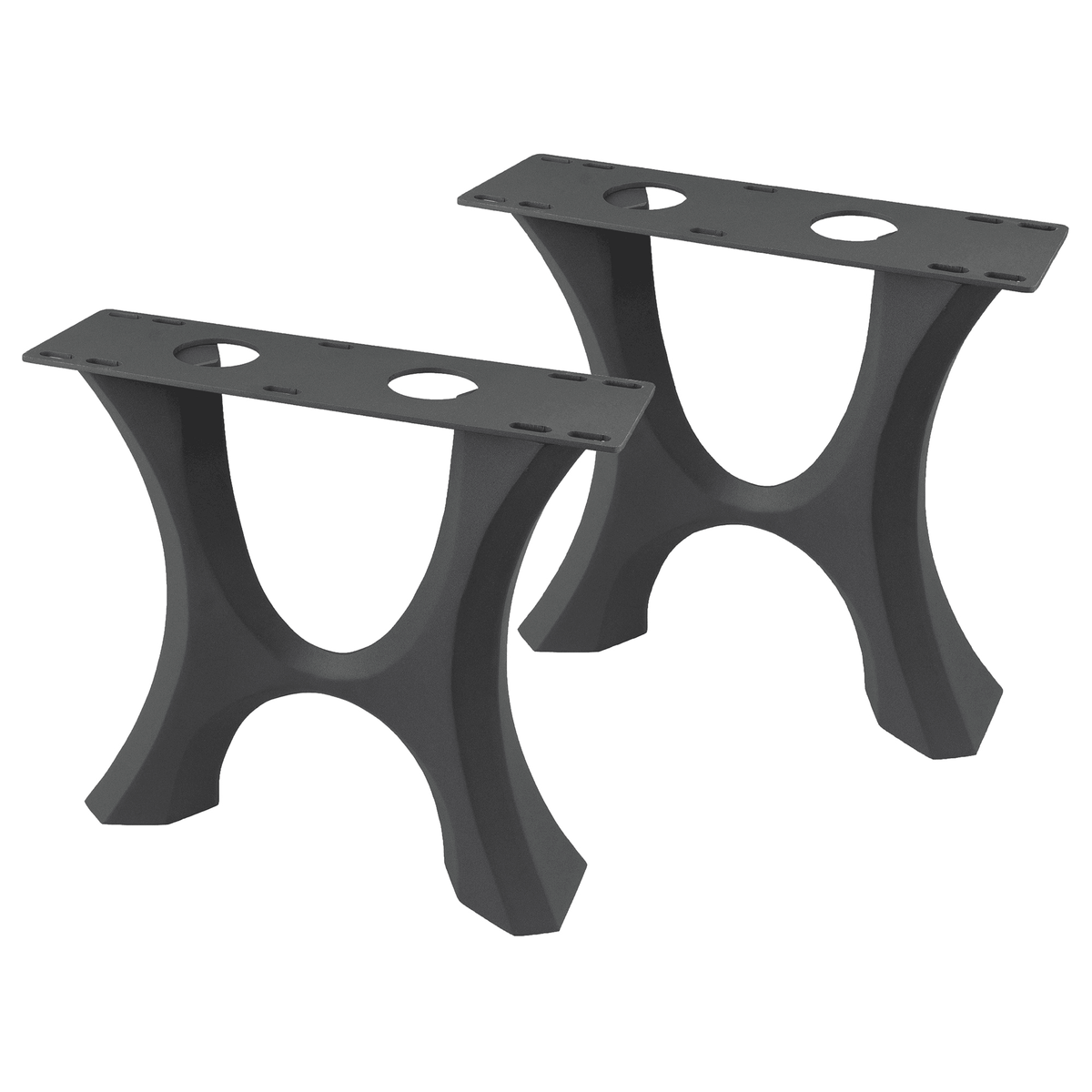 Bench Legs 16" H for Dining Live Edge Tabletop - 103B Haru