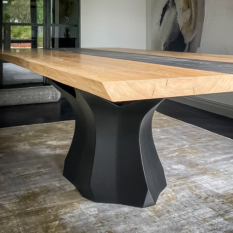 Metal Table Base - 303 Namu - 31, 22, 28H inch round table base farmhouse furniture legs coffee table base dining table base Pedestal table Base base for round table wooden dining table mid century modern home and living industrial and rustic style heavy duty