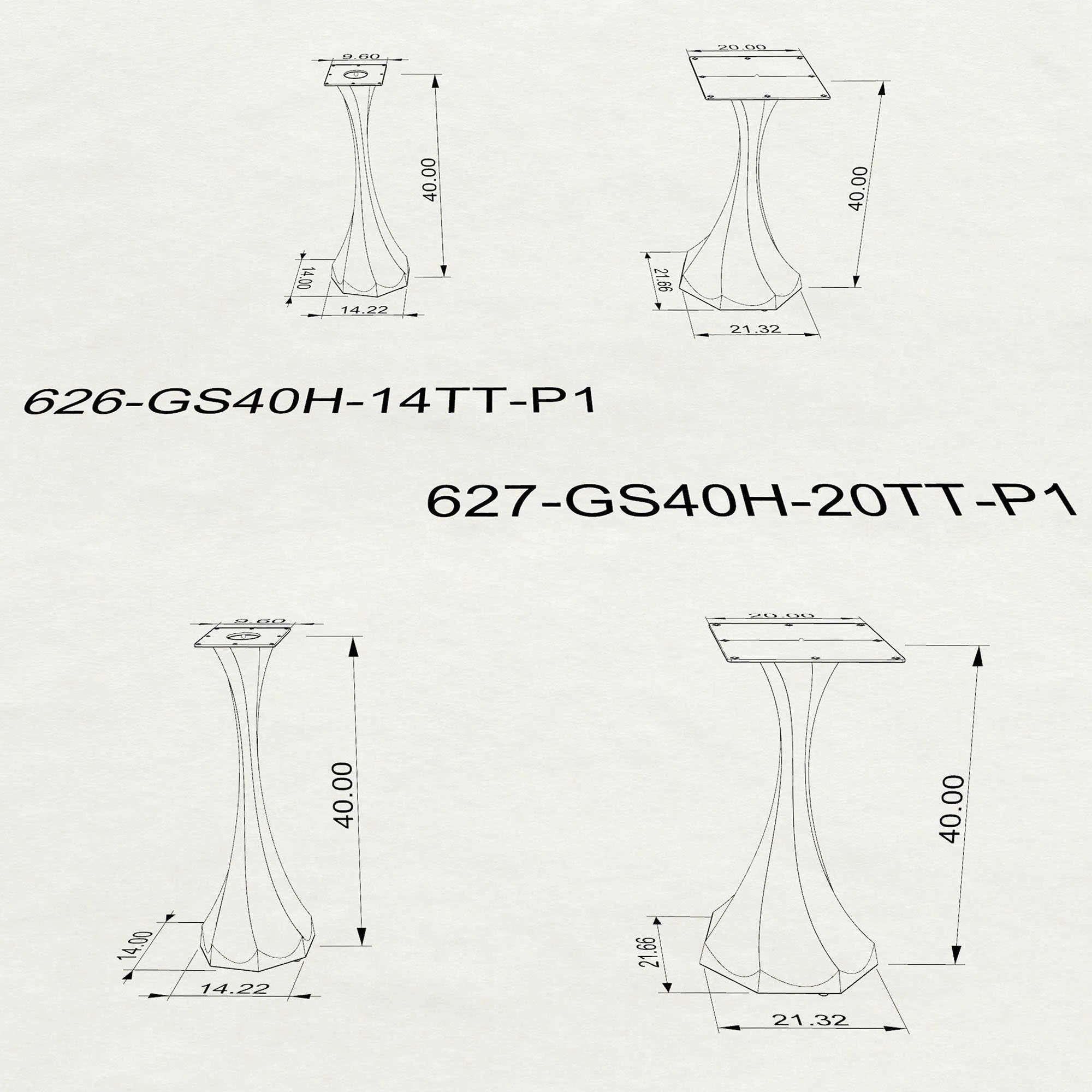 0229×kano - flow line table short - Bar Table Base 40