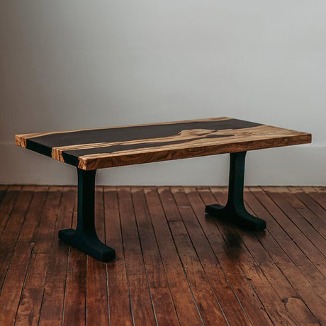 bench legs 102 wineglass 16" H black metal legs for modern benches