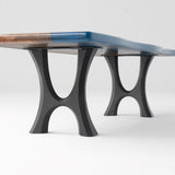 heavy duty Haru 103 metal bench seat legs black powder coated finish