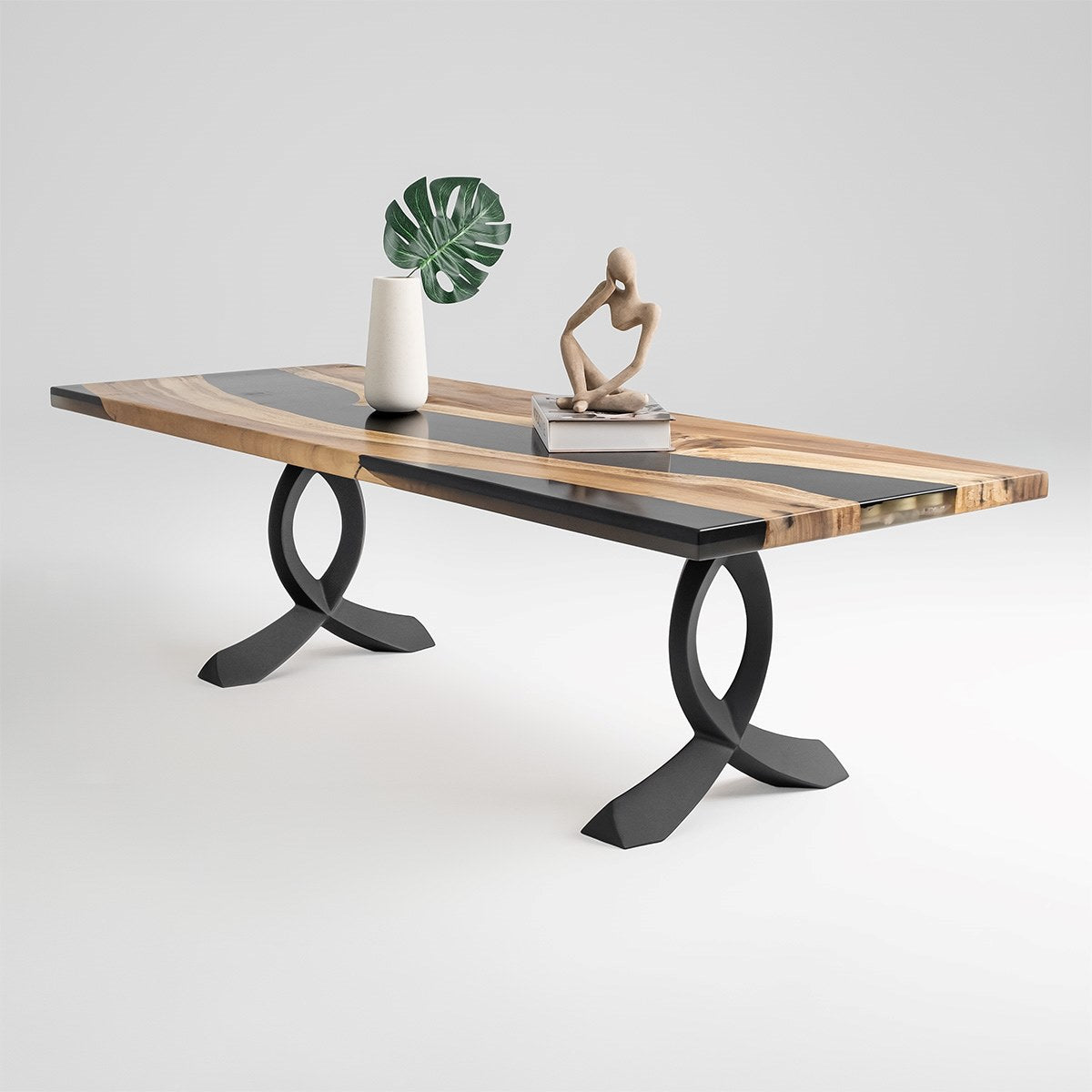 Bench Legs 108B Curva Modern Steel Furniture Legs | Flowyline Design