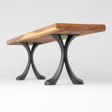 Bench Legs 109 Xeni - 13W, 16H inch - Set of 2 pcs of FlowyLine Design Coffee Table Base for DIY furniture dining home decor epoxy woodworkbench furniture legs steel table coffee table legs modern outdoor bench dining bench handmade furniture rustic table legs narrow wood bench entryway x bench legs