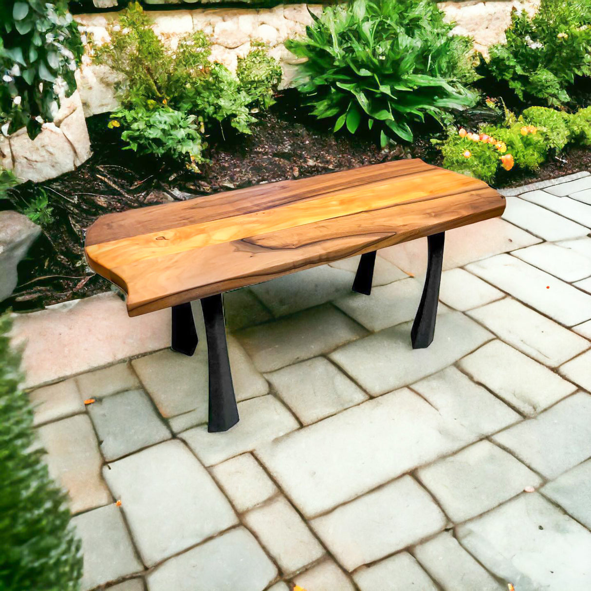 Bench Legs 116 Nura - 11W, 16H inch - Set of 2 pcs of FlowyLine Design Coffee Table Base for DIY furniture dining home decor epoxy woodworkmetal table bench legs furniture coffee table outdoor bench mid century modern pipe shelf unique coffee table End narrow bench metal legs for bench
