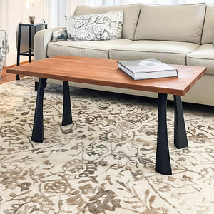 Bench Legs 116 Nura - 11W, 16H inch - Set of 2 pcs of FlowyLine Design Coffee Table Base for DIY furniture dining home decor epoxy woodworkmetal table bench legs furniture coffee table outdoor bench mid century modern pipe shelf unique coffee table End narrow bench metal legs for bench