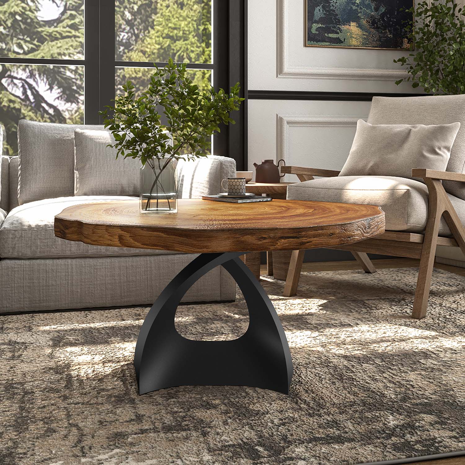 Coffee Table Base 121B Tulipe 16.5