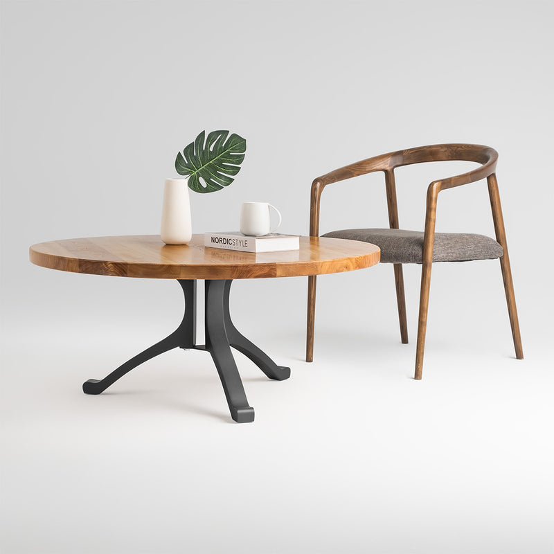 Coffee Table Base 228 Wishbone for Round Tabletop | Flowyline Design
