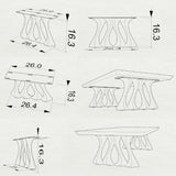 Coffee Table Legs 202 Radix 16H for Live Edge Tabletop metal legs coffee table coffee table iron legs coffee table black metal legs metal legs for a coffee table coffee table steel legs round coffee table metal legs