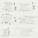 Coffee Table Legs 202 Radix 16H for Live Edge Tabletop metal legs coffee table coffee table iron legs coffee table black metal legs metal legs for a coffee table coffee table steel legs round coffee table metal legs