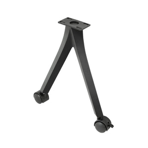 black metal table leg with caster