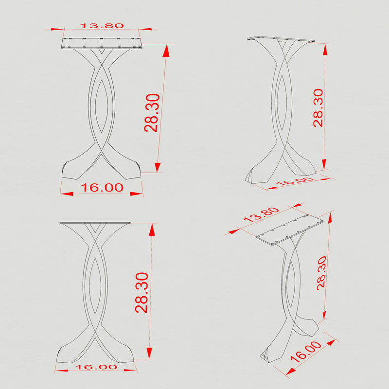 Console Table Legs | Shop Metal Sofa Table Legs | Flowyline Design
