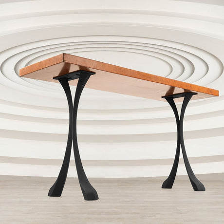 Console Table Legs 209 Xeni 28H Handmade Design; metal console table legs; console table with metal legs; console table legs wood; wood console table legs;