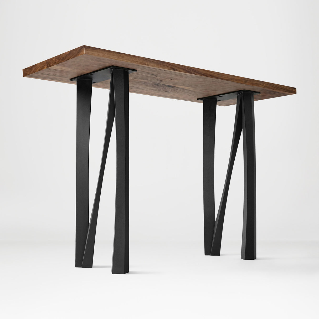 Metal Console Table Legs - 210 Norah - 10W, 28H inch - Set of 2 pcs metal table legs desk counter table side table Narrow Console Table handmade furniture counter height pipe counter base console table legs hallway table console table narrow round counter height table bar table