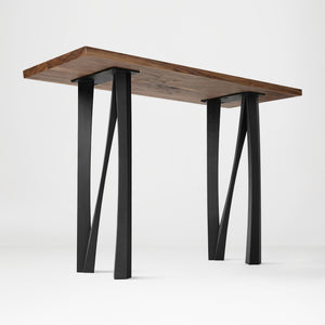 Metal Console Table Legs - 210 Norah - 10W, 28H inch - Set of 2 pcs metal table legs desk counter table side table Narrow Console Table handmade furniture counter height pipe counter base console table legs hallway table console table narrow round counter height table bar table