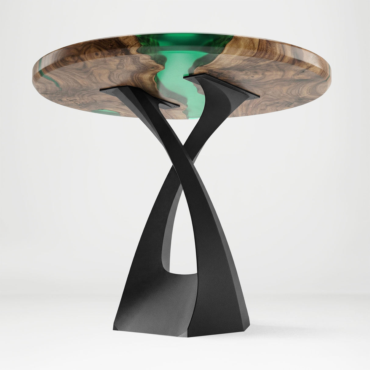 Metal Counter Table Base - 610 Tulipe - 20" L x 20" W x 40" H - DIY metal table furniture legs console side table legs desk legs counter table metal table base side table steel dining table handmade furniture flowyline design bar table round counter height table