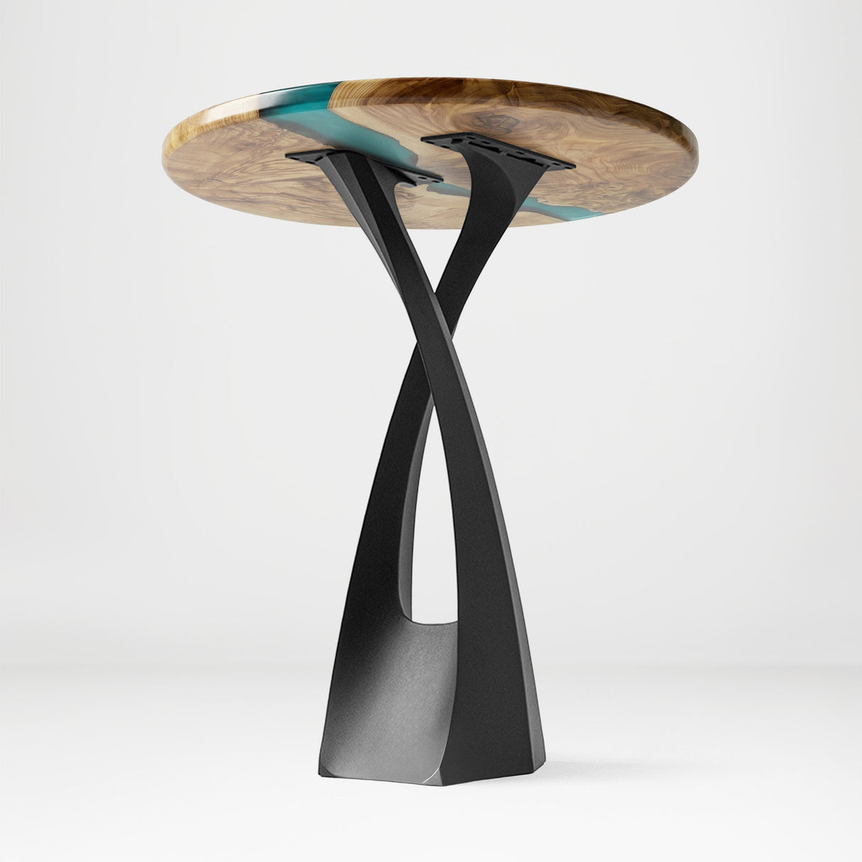 Metal Counter Table Base - 610 Tulipe - 14" L x 14" W x 40" H - DIY metal table furniture legs console side table legs desk legs counter table metal table base side table steel dining table handmade furniture flowyline design bar table round counter height table