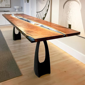 Counter Table Base 614 Tulipe 34H Mid-Century Modern Style DIY metal table furniture legs console side table legs desk legs counter table metal table base side table steel dining table handmade furniture flowyline design bar table round counter height table