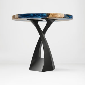 Metal Counter Table Base - 610 Tulipe - 16" L x 16" W x 36" H - DIY metal table furniture legs console side table legs desk legs counter table metal table base side table steel dining table handmade furniture flowyline design bar table round counter height table