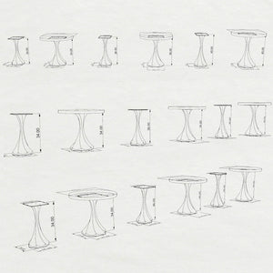 3D drawings of counter table base 622 623 Lithe
