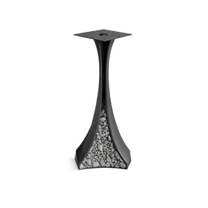 metal leg for counter table from the Lithe 36" H collection, matte black finish.