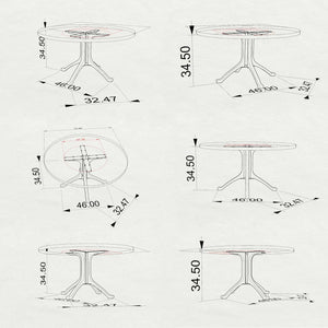Counter Table Base 628 Wishbone 34.5H Metal Counter Table Base for Round Table Top heavy duty steel table base metal dining table base counter height table base round table base round table base only table base metal furniture