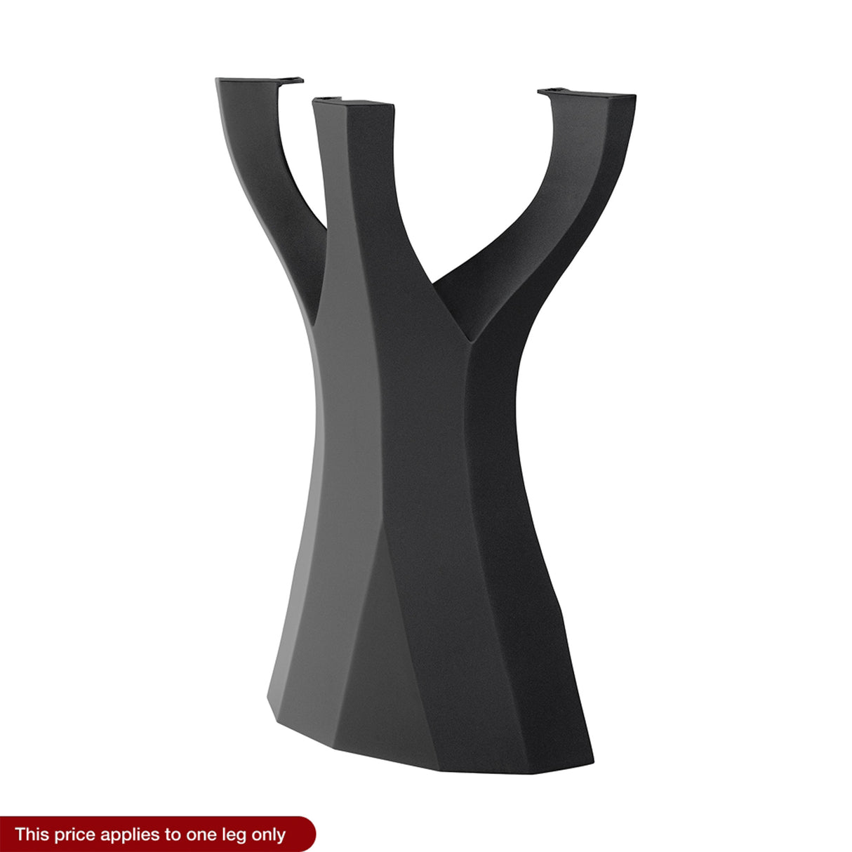 black metal counter table legs on a white background