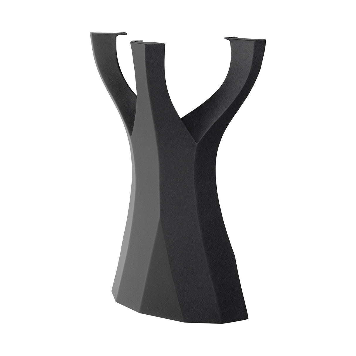 black metal counter table legs on a white background