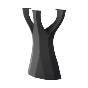 black metal counter table legs on a white background