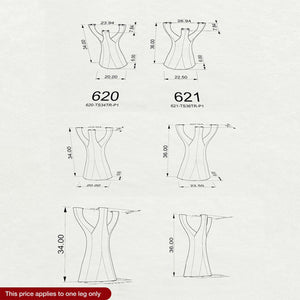 technical drawings of counter table legs