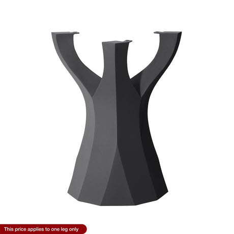 black metal table leg