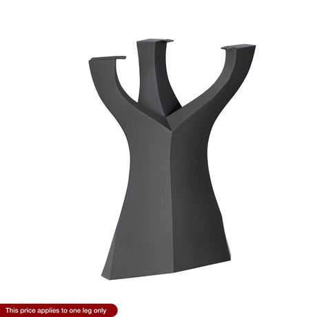 black metal table leg