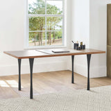 Metal Table Legs - 501 Snello - 2, 2, 28H inch - Set of 4 pcs metal table legs furniture kitchen and dining dining table mid century modern handmade furniture office desk industrial & rustic style heavy duty flowyline design