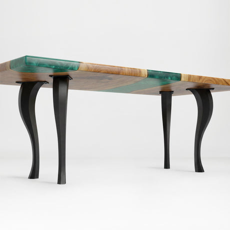 Metal Table Legs - 502 Priya - 3W, 28H inch - Set of 4 pcs table legs furniture legs round dining office desk iron table legs live edge wood sofa hallway table industrial & rustic style heavy duty flowyline design