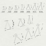 dining table legs with casters 450 Compa