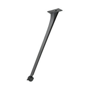 black metal table leg with caster