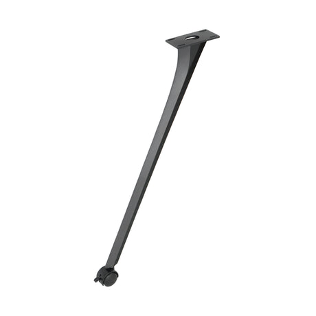 black metal table leg with caster