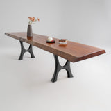 Furniture Legs 405 Haru 28H Modern Metal Dining Table Legs - Set of 2 pcs table legs modern desk live edge table legs industrial wood dining table office desk iron wood table legs sofa large dining table industrial & rustic style heavy duty