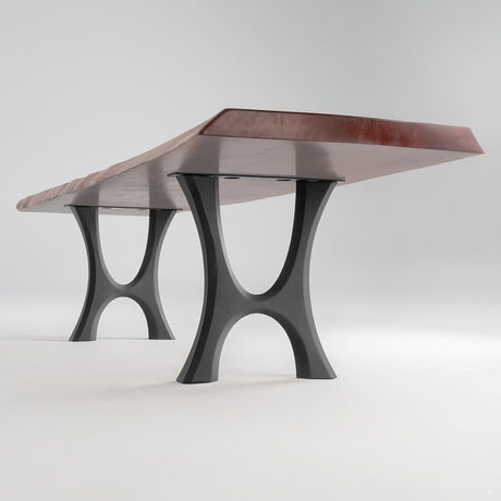 Furniture Legs 405 Haru 28H Modern Metal Dining Table Legs - Set of 2 pcs table legs modern desk live edge table legs industrial wood dining table office desk iron wood table legs sofa large dining table industrial & rustic style heavy duty