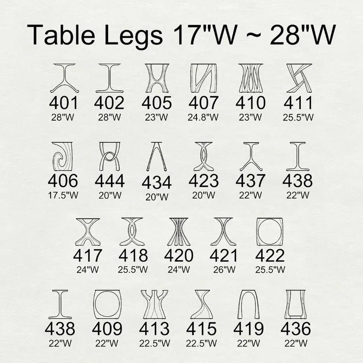 Metal Table Legs 413 | 451 Ramo 28.2" H for DIY Projects (Only 1 Leg)
