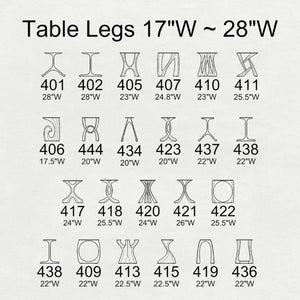 Metal Table Legs 413 | 451 Ramo 28.2" H for DIY Projects (Only 1 Leg)