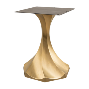 Gold Table Base 311 Lithe 28H Handmade Brass Metal table base metal table bases table base only dining table base metal base for dining table table pedestal base metal metal base dining table heavy duty table base