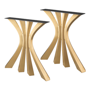 Gold Table Legs 420 Akro 28H Modern DIY Dining Furniture; black coffee table with gold legs; black dining table with gold legs; black table with gold legs; dining table gold legs;